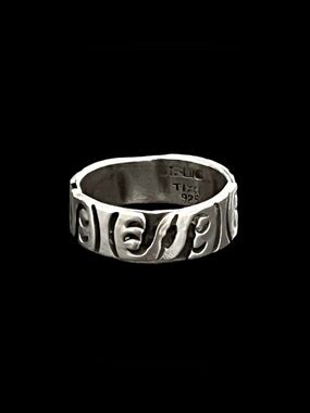Vintage Taxco Mexico sterling silver overlay abstract ring Size 7